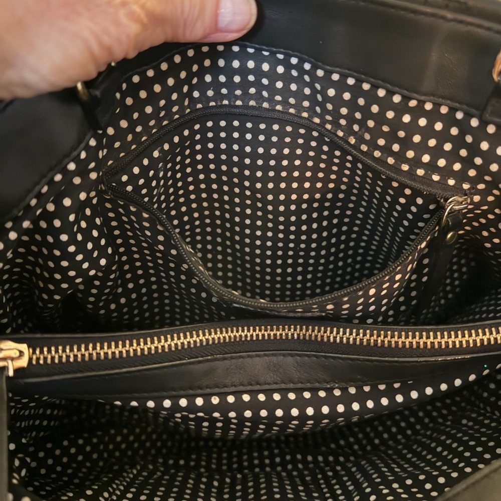 Kate Spade Astor Court Elena Black Quilted Leather Shoulder Bag 14.5x9.5 + charm - Picture 11 of 14